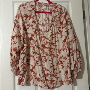 Orange and white Old Navy tunic